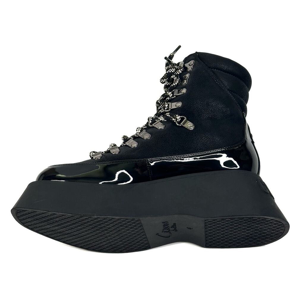 Circus NY by Sam Edelman Gail Black Lace-up Hiker Platform Boots Womens 6M New - Picture 7 of 13